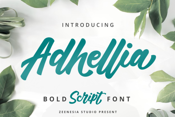 Adhellia: A Sweet, Brushed Handwritten Font for Designers