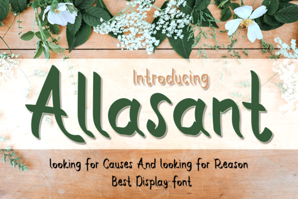 Allasant Script Handwritten Font for Makers