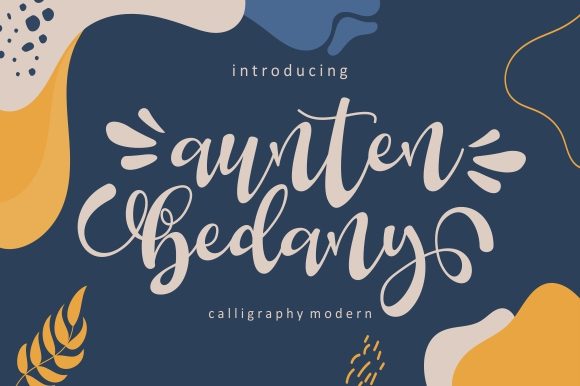Aunten Bedany Font: Delicate & Elegant Script Handwritten Typeface