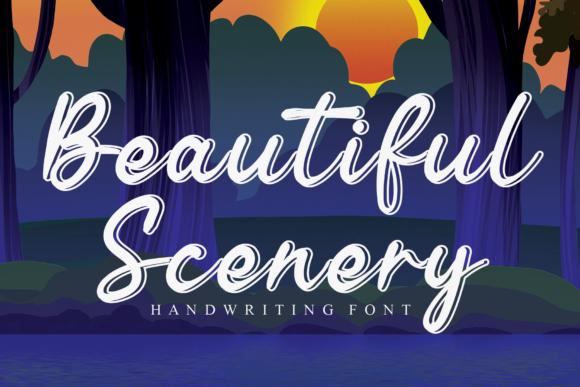 Beautiful Scenery: A Sweet Script Handwritten Font for Romantic Branding