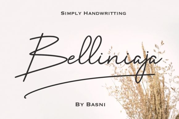 Belliniaja: A Delicate Script Handwritten Font for Elegant Design