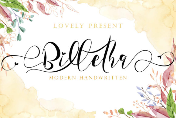 Billetha: A Timeless Script Handwritten Font for Crafters