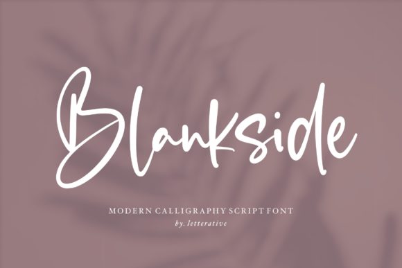 Blankside Font: A Cute Asymmetrical Handwritten Typeface