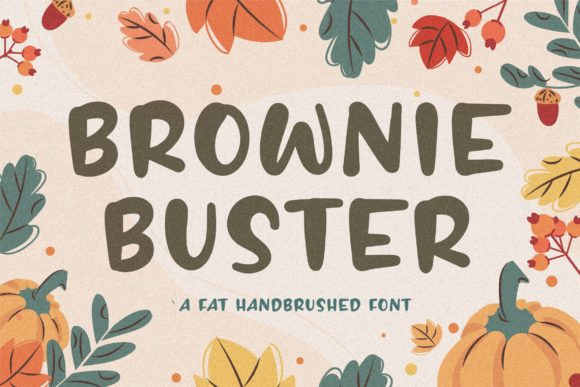 Brownie Buster Font: A Fat Hand-Brushed Script for Real Branding Work