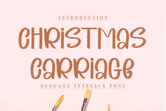 Christmas Carriage Font for Creative Marketing