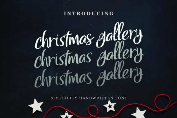 Christmas Gallery: A Script Handwritten Font for Warm, Elegant Typography