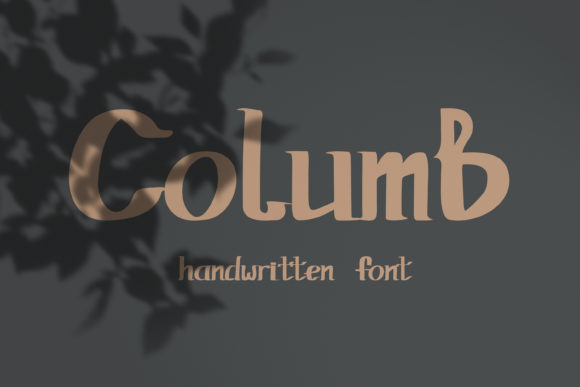 Columb Handwritten Font for Elegant Campaign Design