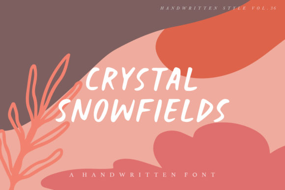 Crystal Snowfields: A Sweet Handwritten Font for Small Business Branding