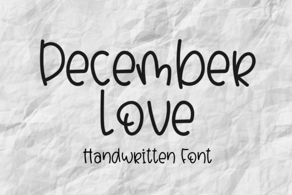 December Love Font for Web Design