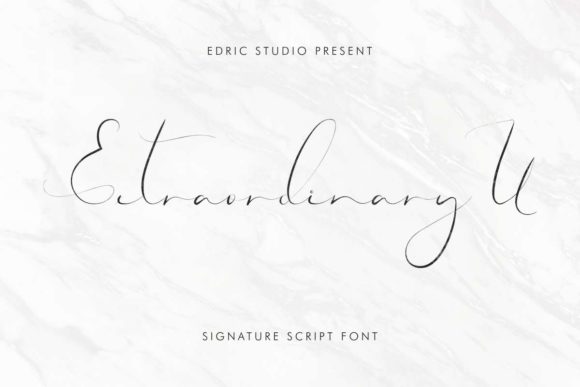 Extraordinary U: A Dainty Script Handwritten Font for Elegant Campaigns