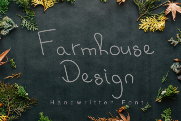 Farmhouse Design: A Sweet & Dainty Script Handwritten Font