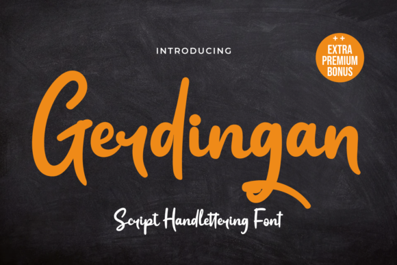 Gerdingan Script Handwritten Font for Crafters & Sellers