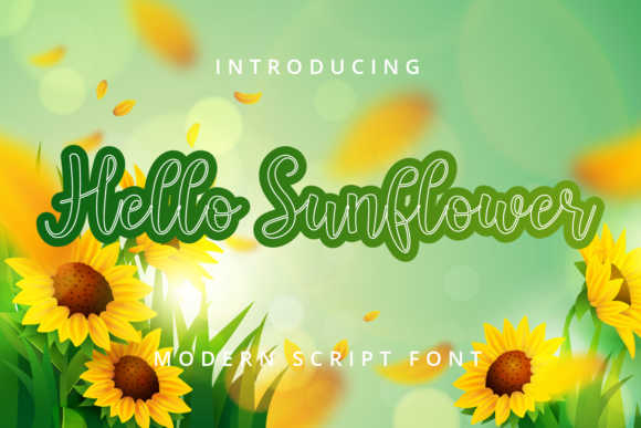 Hello Sunflower: A Timeless Script Handwritten Font for Crafters