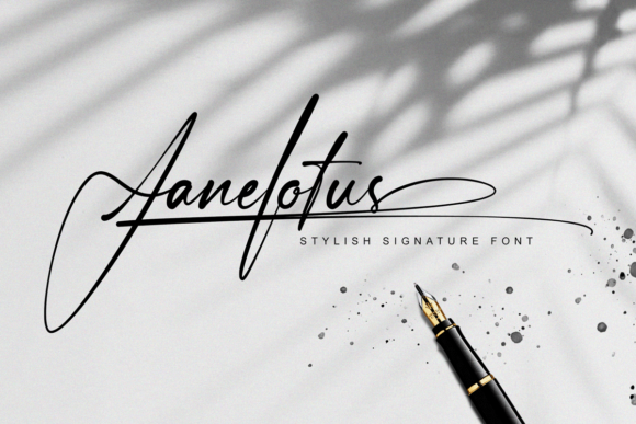 Janelotus Script Handwritten Font for Elegant Makers