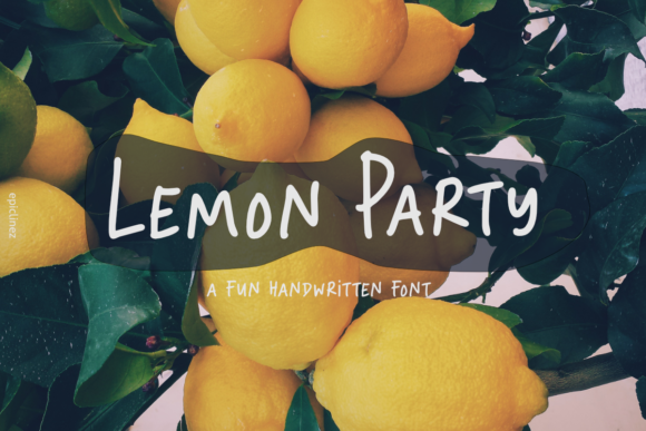 Lemon Party: A Cute and Quirky Script Handwritten Font for Editorial Design