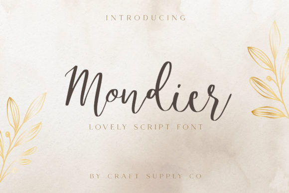 Mondier: A Sweet Cursive Handwritten Font for Editorial Charm