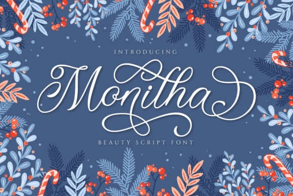 Monitha Script Handwritten Font for Makers
