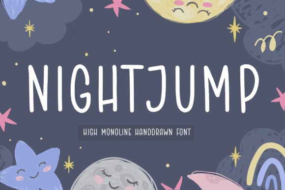 Night Jump Font for Creative Design