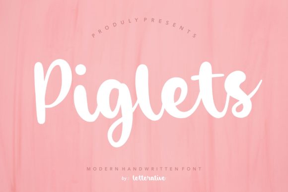 Piglets Script Handwritten Font for Warm, Joyful Branding