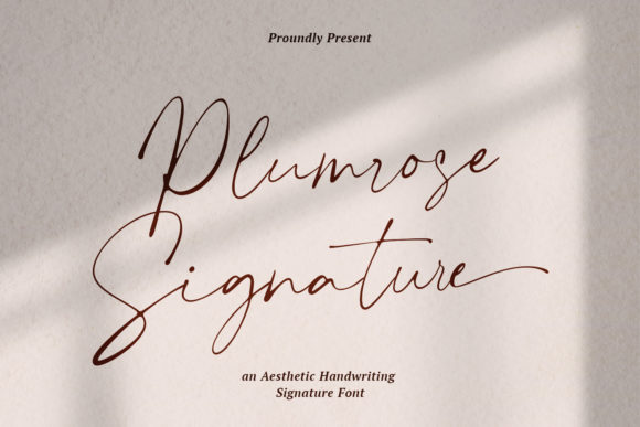 Plumrose Signature: A Relaxed Script Handwritten Font for Brand Campaigns