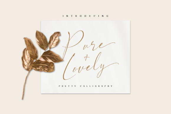Pure Lovely: An Elegant Script Handwritten Font for Editorial Design