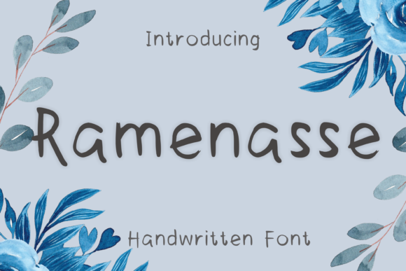 Ramenasse Script Handwritten Font for Makers