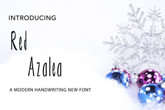 Red Azalea: A Cute and Casual Handwritten Font for Editorial Design