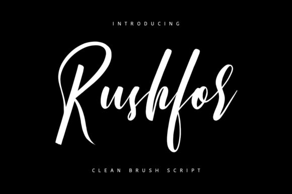Rushfor: A Relaxed Handwritten Font for Editorial Warmth
