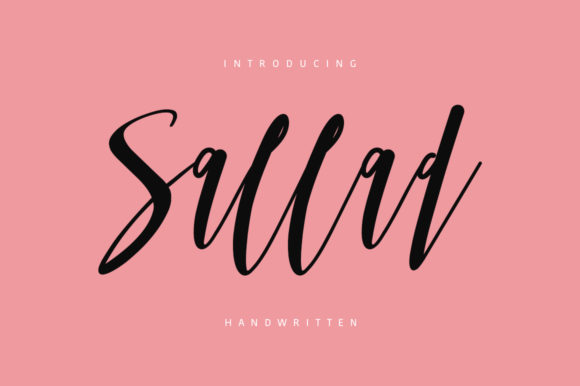 Sallad: A Quirky Handwritten Font for Thoughtful Editorial Design