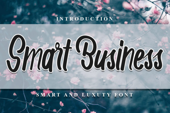 Smart Business: A Sweet & Flowing Script Handwritten Font for Editorial Design
