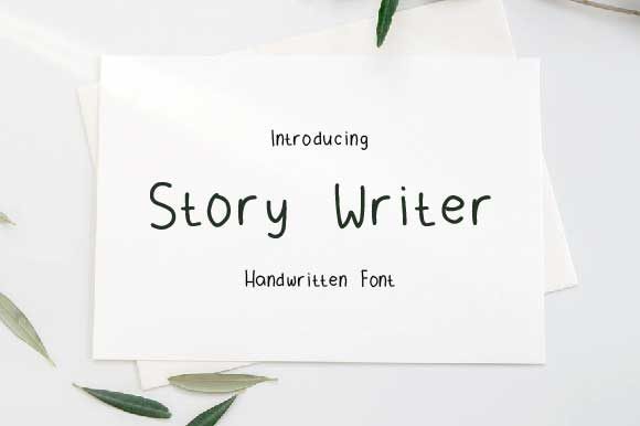 Story Writer: A Thin Handwritten Font for Clear, Standout Campaign Text
