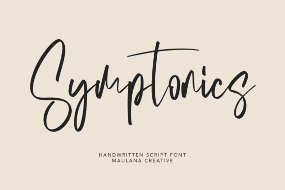 Symptonics Handwritten Font for Authentic Branding